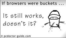 If browsers were buckets ...
