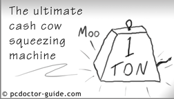 PC Doctor cartoons - cash cow