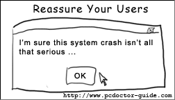 Reassure users!