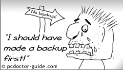 PC Doctor cartoons - Backup!