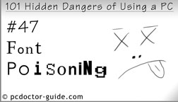 Font-poisoning