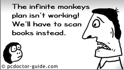 PC Doctor cartoons - Infinite monkeys